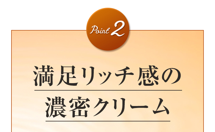 Point2 満足リッチ感の濃密クリーム