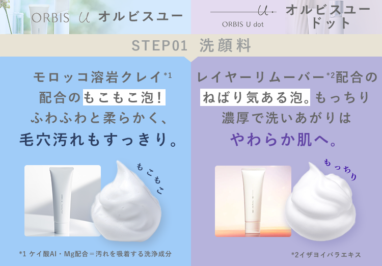 STEP01　洗顔料