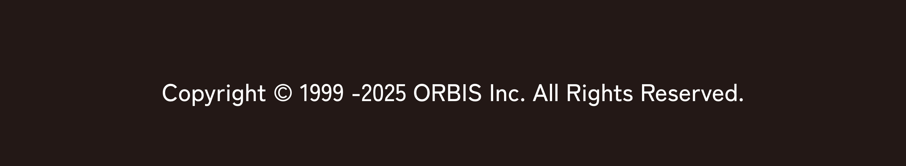 ORBIS オルビス コピーライト