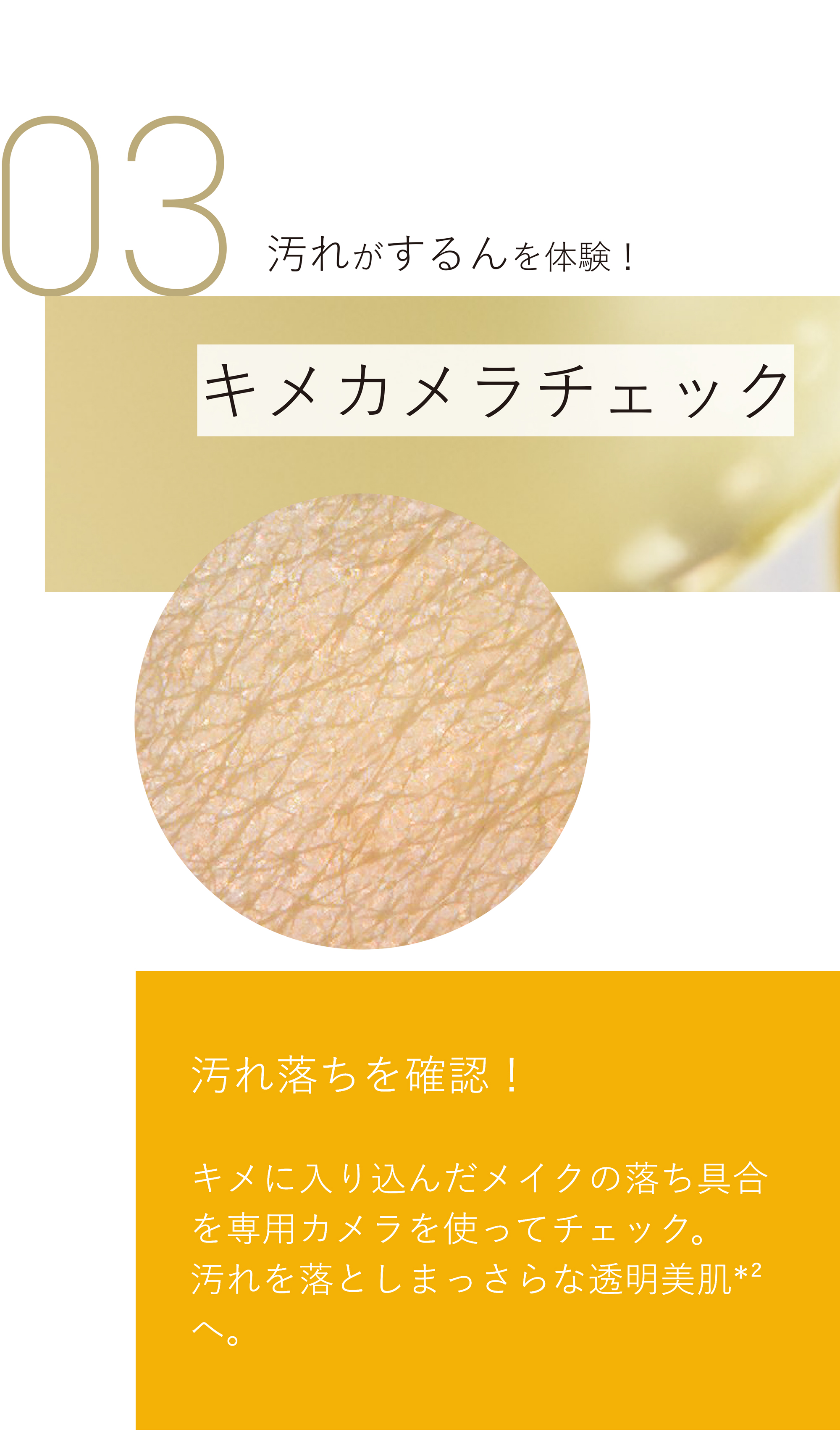ORBIS オルビス クレンジングオイル キメカメラチェック